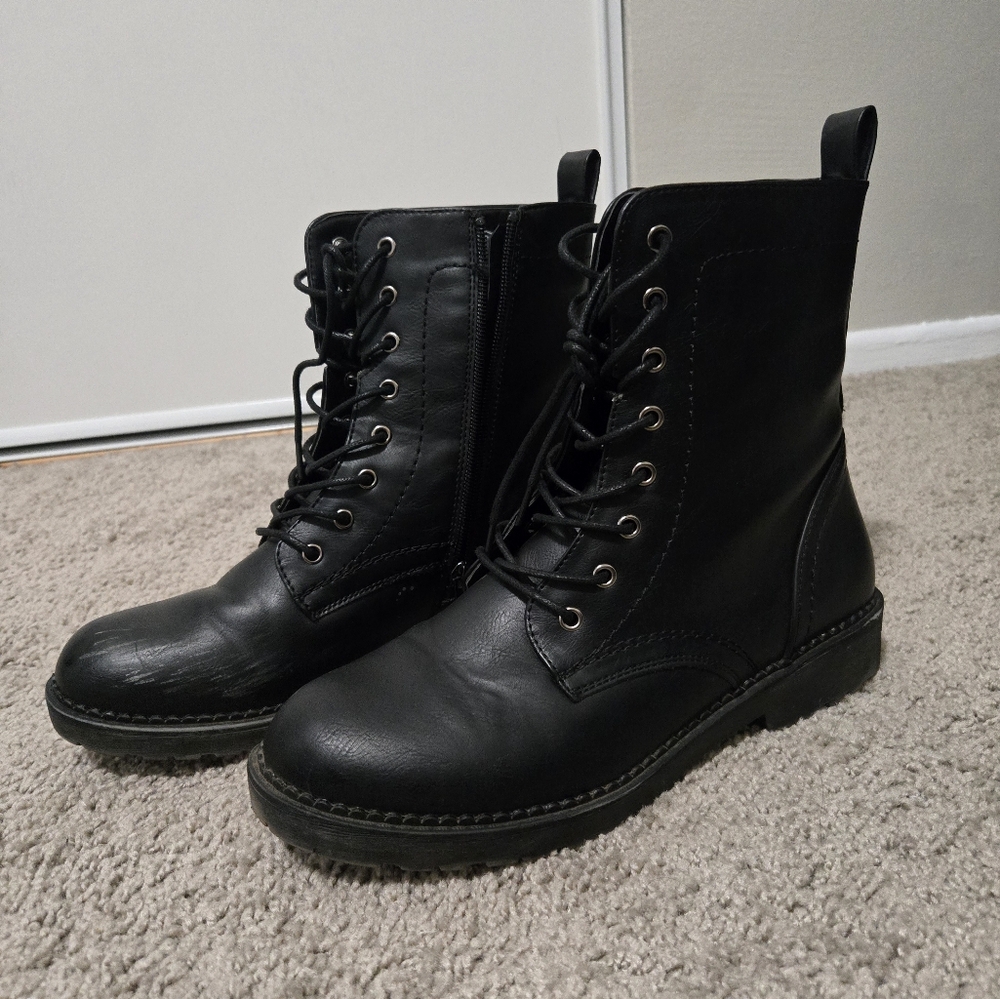 Women's Combat Boots Black